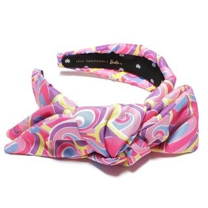 Barbie x Lele Sadoughi swirl print knotted headband
